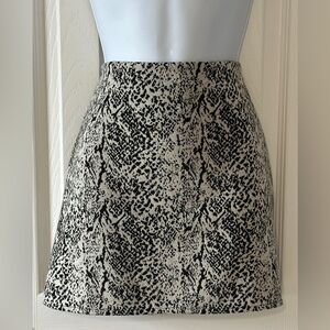 ASTARS Taupe & Black Snakeskin Mini Skirt – Size Small